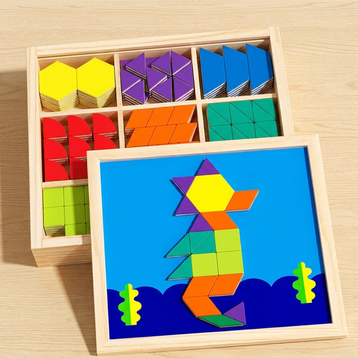 Magnetic Tangram Puzzle Kids Educational Toy