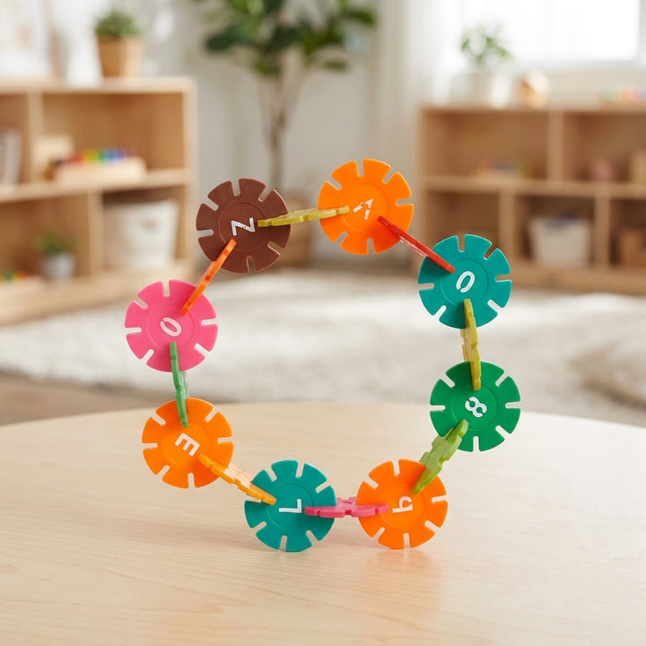 Plastic Snowflake Interlocking Blocks for Kids