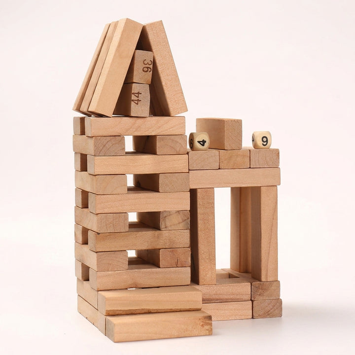 Wooden Stacking Tower Kids Educational Blocks